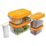 Контейнеры для вакуумных упаковщиков STATUS, набор VAC-REC-Smaller Orange