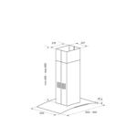 Вытяжка Kuppersberg KAMINOX 90 X 4HPB