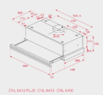 Встраиваемая вытяжка Teka CNL 6400 STAINLESS STEEL