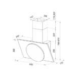 Вытяжка MAUNFELD TOWER L (TOUCH) 60 белый