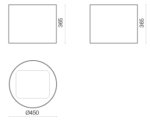 Вытяжка Falmec Eolo 45 (450) (с системой E.ion) ECP black