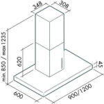 Вытяжка Falmec LUX ISOLA FASTEEL 90 Арт. CLXI90.010P2#ZZZX491F