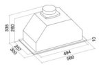 Вытяжка Falmec FALMEC GRUPPO INCASSO ECO/BUILT-IN 50 MAX Арт. CBIN50.E4#ZZZ3460F