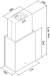 Вытяжка Falmec MENHIR ISOLA 70 Арт. CMXI70.00P2#ZZZI491F
