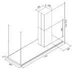 Вытяжка Falmec LUMEN ISOLA STEEL 175 SX Арт. CLUI75.E1P2#NEUI491F