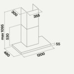 Вытяжка Falmec LUMINA NRS GLASS BLACK 120 Арт. CLMN20.00P2#NROI490F