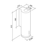 Вытяжка Falmec POLAR STEEL 35cm Арт. CPON90.E0P1#ZZZI491F