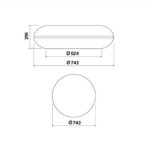 Вытяжка Falmec LOOP IS.74 Brushed Stainless Steel Арт. CLQN74.E0P7#ZZZI461F