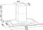 Вытяжка Falmec ONDA STEEL 90cm Арт. CODN90.E2P2#ZZZI491F