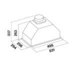 Вытяжка Falmec GRUPPO INCASSO EVO 50 P.E. Арт. CGIW50.E11P2#ZZZI491F