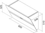 Вытяжка Falmec FLIPPER 85 P.E. CONO VETRO NERO ACIDATO Арт. CFPN85.E0P2#ZZZQ491F