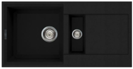 Мойка Omoikiri Sakaime 86-2-BL Tetogranit/черный Арт. 4993117