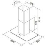 Вытяжка Falmec VELA ISOLA 100 cm NRS Арт. CVWI00.E0P2#ZZZB490F