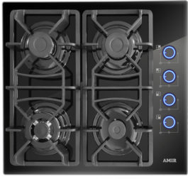Варочная поверхность AMIR PG6040 BL Led Glass