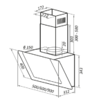 Вытяжка MAUNFELD York Push 50 белый