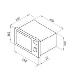 Встраиваемая микроволновая печь MAUNFELD XBMO202SB