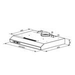 Вытяжка HOMSAIR HORIZONTAL 50 НЕРЖАВЕЮЩАЯ СТАЛЬ
